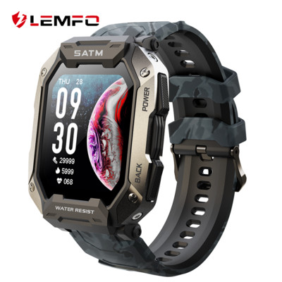 LEMFO Smart Watch Men Bluetooth Κλήση IP68 Αδιάβροχες αθλητικές λειτουργίες Οθόνη υγείας Smartwatch 380mAh Long Standby Ανδρικό Ρολόι