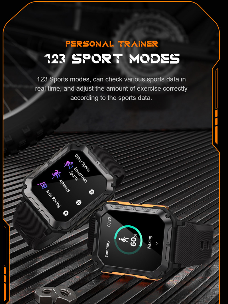 LEMFO Smart Watch Men Bluetooth Κλήση IP68 Αδιάβροχες αθλητικές λειτουργίες Οθόνη υγείας Smartwatch 380mAh Long Standby Ανδρικό Ρολόι