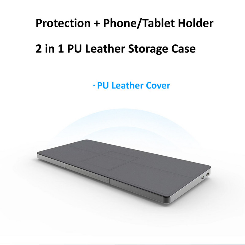 HKYC 3 kanala prijenosna bežična Bluetooth 5.2 tablet tipkovnica s touchpadom sklopiva torbica za Windows Android IOS ipad telefon