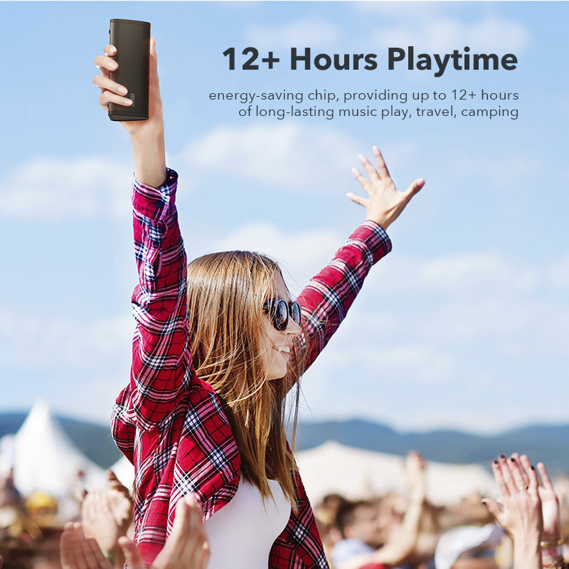 Mifa Bluetooth hangszóró Hordozható vezeték nélküli hangszóró hangrendszer 10 W sztereó zenei térhatású vízálló kültéri hangszóró