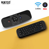 HKYC W1 PRO Fly Air Mouse bežična tipkovnica miš 2.4G punjivi mini daljinski upravljač za prijenosno računalo Smart Android TV Box PC