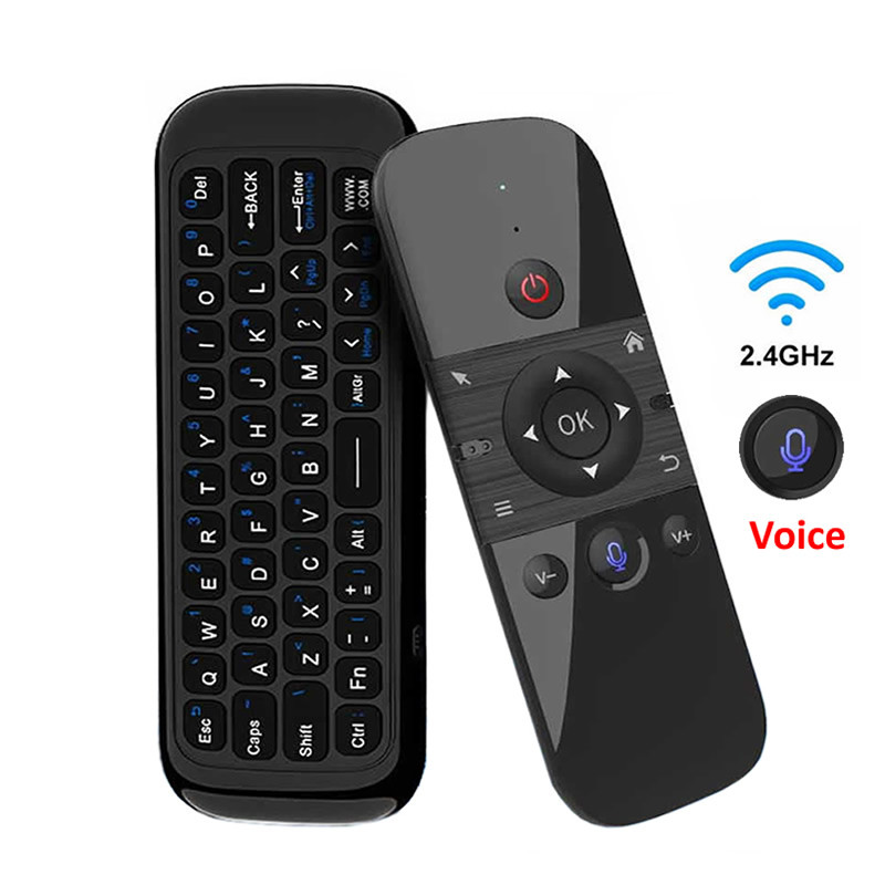 HKYC W1 PRO Fly Air Mouse bežična tipkovnica miš 2.4G punjivi mini daljinski upravljač za prijenosno računalo Smart Android TV Box PC