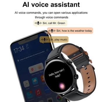 2022 Нов NFC мъжки смарт часовник AMOLED 390*390 HD екран Винаги показва IP68 водоустойчив Bluetooth разговор SmartWatch за Android ios