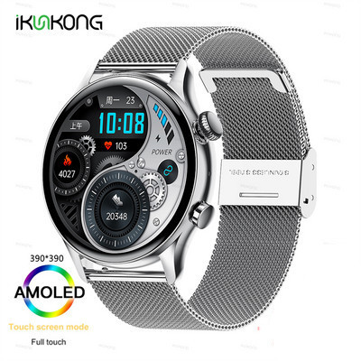 2022 Νέο NFC Ανδρικό Έξυπνο Ρολόι AMOLED 390*390 Οθόνη HD Πάντα Εμφάνιση IP68 Αδιάβροχη Κλήση Bluetooth SmartWatch για Android ios