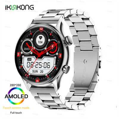 2022 Νέο NFC Ανδρικό Έξυπνο Ρολόι AMOLED 390*390 Οθόνη HD Πάντα Εμφάνιση IP68 Αδιάβροχη Κλήση Bluetooth SmartWatch για Android ios