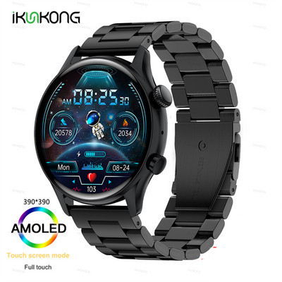 2022 Νέο NFC Ανδρικό Έξυπνο Ρολόι AMOLED 390*390 Οθόνη HD Πάντα Εμφάνιση IP68 Αδιάβροχη Κλήση Bluetooth SmartWatch για Android ios