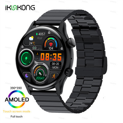 2022 Νέο NFC Ανδρικό Έξυπνο Ρολόι AMOLED 390*390 Οθόνη HD Πάντα Εμφάνιση IP68 Αδιάβροχη Κλήση Bluetooth SmartWatch για Android ios