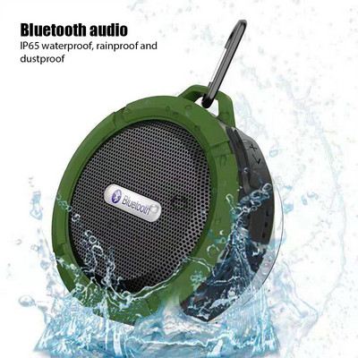 Преносим колонен мини Bluetooth високоговорител Водоустойчив външен душ Звукова кутия Безжичен субуфер за кола Високоговорител за телефон Компютър