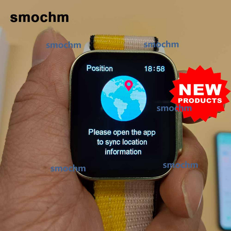 Încărcător wireless Smochm IWO Ultra Smart Watch Series 8 Apelare compatibilă cu Bluetooth PK W27Pro W27Max W28Pro W68 DT8