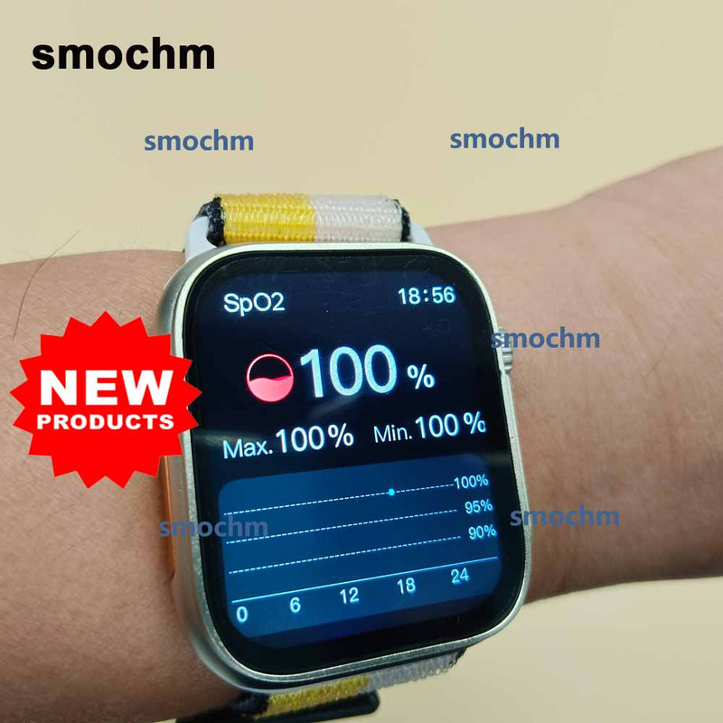 Încărcător wireless Smochm IWO Ultra Smart Watch Series 8 Apelare compatibilă cu Bluetooth PK W27Pro W27Max W28Pro W68 DT8