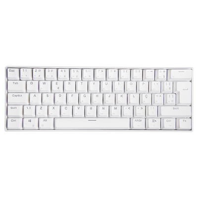 Brasiilia vene hispaania 62 klahviga mehaaniline klaviatuur 60% minivärviline taustavalgustusega USB juhtmega mänguriklaviatuur reisilauaarvutile