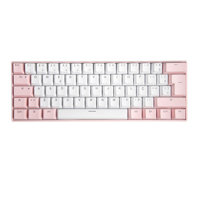 Brasiilia vene hispaania 62 klahviga mehaaniline klaviatuur 60% minivärviline taustavalgustusega USB juhtmega mänguriklaviatuur reisilauaarvutile