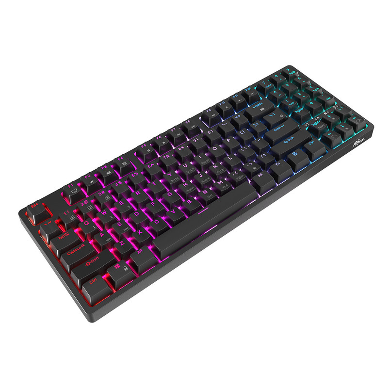 RK92 92 klávesov RGB bezdrôtová Bluetooth mechanická klávesnica Tri-Mode BT5.0/2.4G/USB Hot Swappable herná klávesnica pre tablety a stolné počítače
