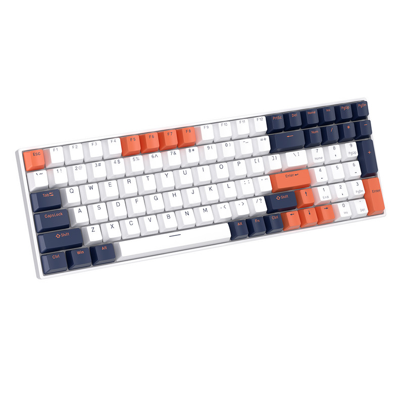 RK Royal Kludge RK100 prilagođeni 96% raspored 100 tipki bežična Bluetooth 5.1/žičana USB mehanička igraća tipkovnica s PBT tipkama