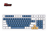 2,4 G bezvadu Bluetooth mehāniskā trīsrežīmu tastatūra 100 taustiņu RGB aizmugurgaismojums, karsti maināmas DIY spēļu tastatūras Royal Kludge RK98