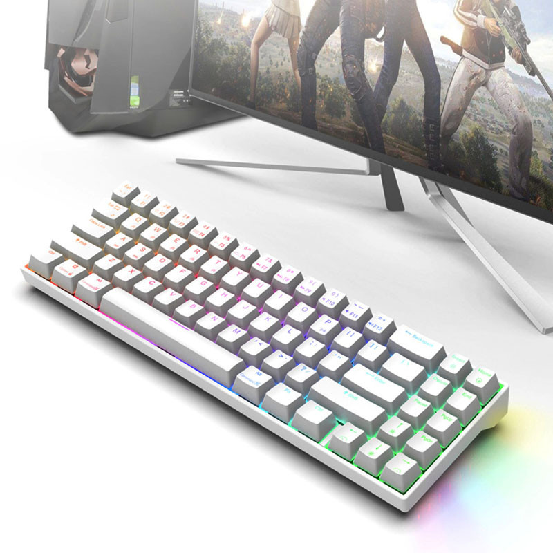RK71 71 tipka 70% RGB Tri-Mode mehanička tipkovnica 2.4G bežična Bluetooth 5.0 žična igračka tipkovnica s mogućnošću vruće izmjene ROYAL KLUDGE