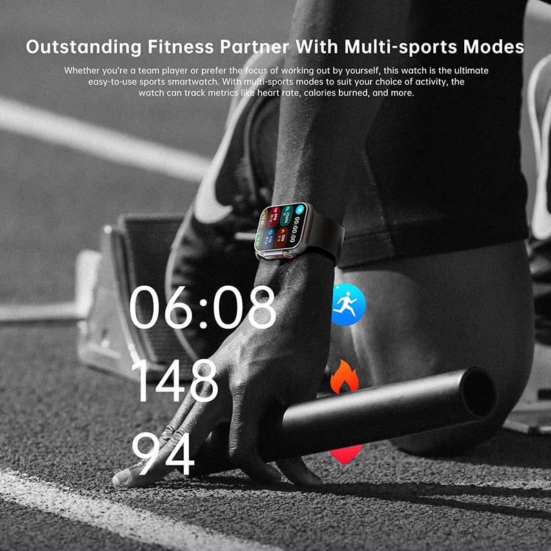 Watch Ultra Series 8 Smart Watch Bluetooth Call NFC Wireless Charge IP68 Waterproof SmartWatch 2 collu HD ekrāns Apple Watch