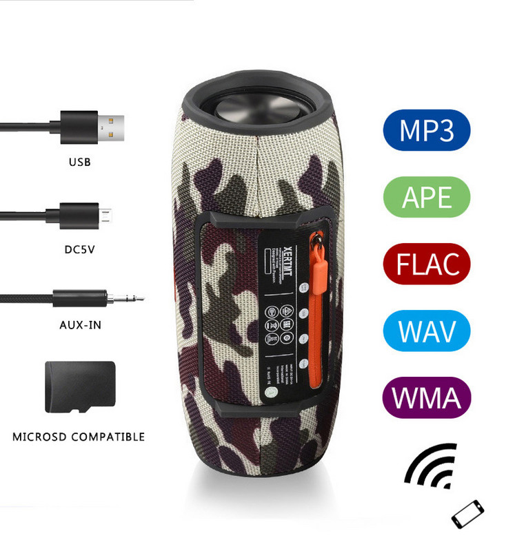 3600mAh 40W TWS Bluetooth ηχείο αδιάβροχο φορητό υπολογιστή στήλης μπάσα Αναπαραγωγή μουσικής Subwoofer Boombox BT AUX TF caixinha de som