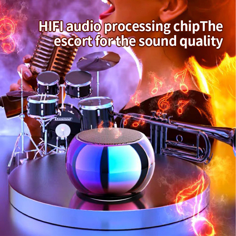 Flash bežični Bluetooth zvučnik prijenosni mali čelični metalni teški subwoofer vanjski mini Bluetooth mali zvučnik