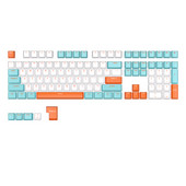 104 taustiņu PBT mehāniskās tastatūras tastatūras vāciņi Divu krāsu iesmidzināšanas formā OEM caurspīdīgs taustiņu vāciņš 61/87/104 taustiņu spēlētāju tastatūrai