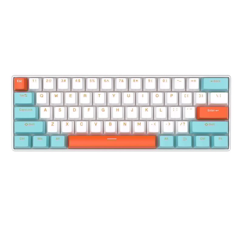 104 taustiņu PBT mehāniskās tastatūras tastatūras vāciņi Divu krāsu iesmidzināšanas formā OEM caurspīdīgs taustiņu vāciņš 61/87/104 taustiņu spēlētāju tastatūrai