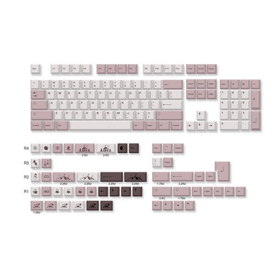 Univerzalna PBT tipkovnica MDA profil DYE-SUB DIY kapice tipki za Gateron Cherry MX Switch Gamer Mehanička kapica tipkovnice tipkovnice