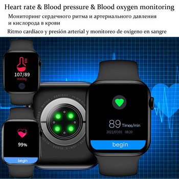 2-инчов интелигентен часовник IWO X8MAX Мъже Жени Smartwatch 2022 Bluetooth разговор Музика Многоезичен фитнес часовник за проследяване за Android IOS