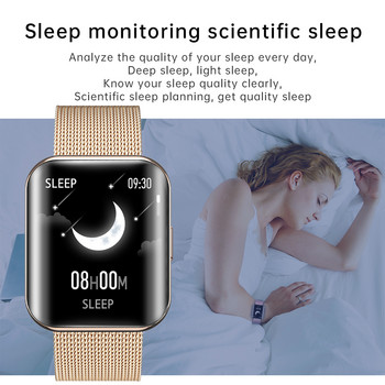 Смарт часовник LIGE 2023 за Android iOS Bluetooth обаждане Наблюдение на сърдечната честота/съня Фитнес тракер, 1,72-инчов пълен сензорен екран