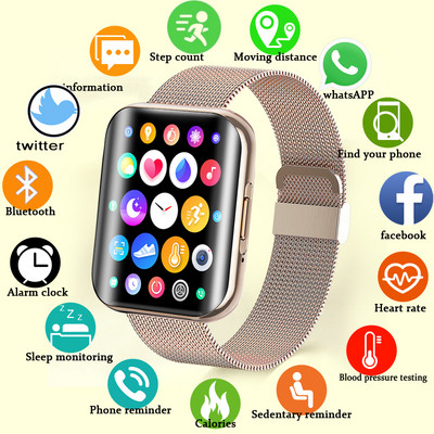 LIGE Smart Watch 2023 Android iOS Bluetooth-hívásos pulzusszám-/alvásfigyelő fitneszkövető, 1,72 hüvelykes teljes érintőképernyő