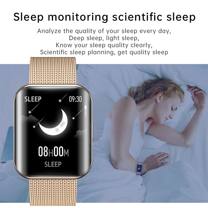 LIGE pametni sat 2023 za Android iOS Bluetooth pozivanje Praćenje otkucaja srca/spavanja Fitness Tracker, 1,72-inčni zaslon s punim dodirom