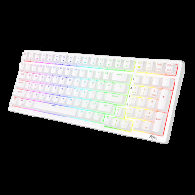 RK98 RK Royal Kludge Tri-Mode 2.4G Tastatură mecanică pentru jocuri Bluetooth fără fir cu RGB 2 porturi USB suplimentare, schimbătoare la cald