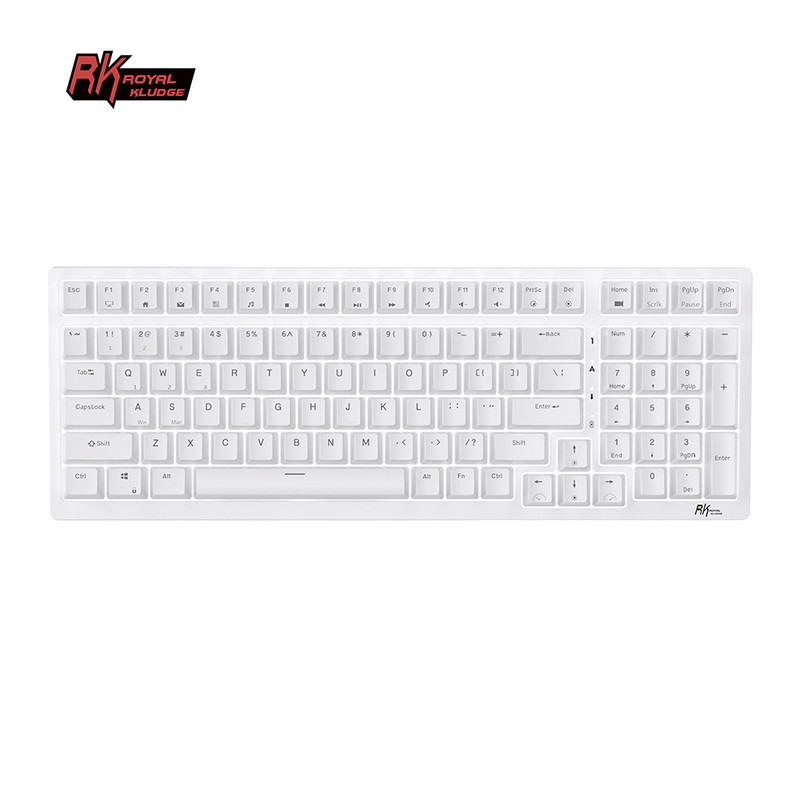 RK98 RK Royal Kludge Tri-Mode 2.4G Tastatură mecanică pentru jocuri Bluetooth fără fir cu RGB 2 porturi USB suplimentare, schimbătoare la cald