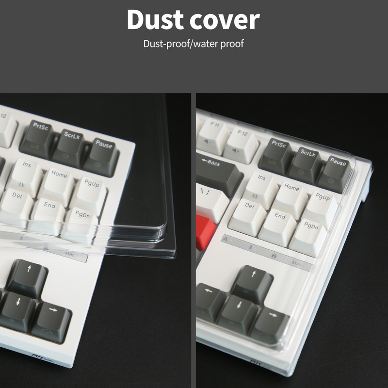 RK ROYAL KLUDGE R87 vadu mehāniskā tastatūra 87 taustiņu RGB aizmugurgaismota, karsti nomaināma spēļu tastatūra, pielāgoti taustiņu vāciņi ar putekļu aizsargu