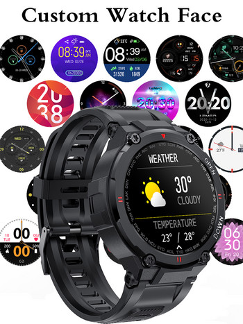 LEMFO K22 Smart Watch men 2022 Bluetooth Call Custom Watch Face Smartwatch 2021 400mAh батерия Спортни часовници VS t rex pro за мъже