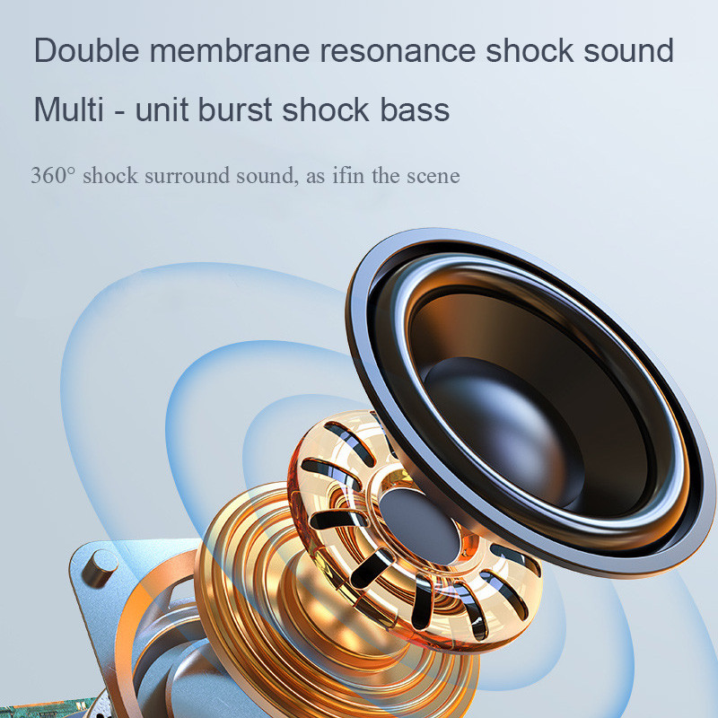 Zealot S61 kaasaskantav Bluetooth-kõlar topeltmembraaniga juhtmevaba bassikõlar veekindel välisheliboks Stereomuusika ruumiline heli