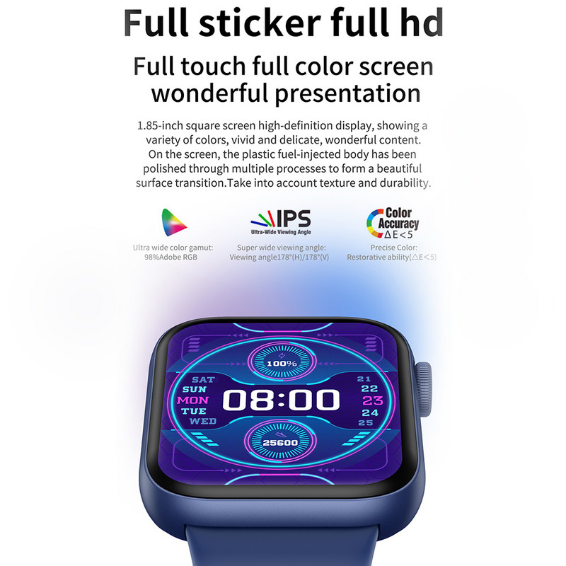 SENBONO 2023 Нов Smartwatch Bluetooth Answer Dial Call Watch 120+ Sport Modes Водоустойчив Смарт часовник Мъже Жени за IOS Android