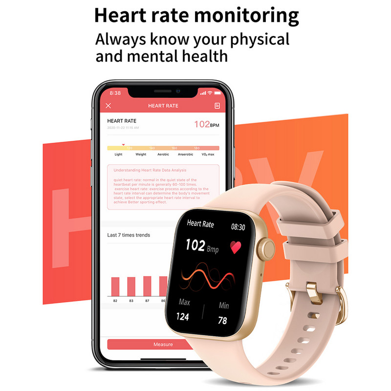 SENBONO 2023 Нов Smartwatch Bluetooth Answer Dial Call Watch 120+ Sport Modes Водоустойчив Смарт часовник Мъже Жени за IOS Android