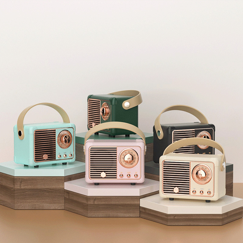 Retro Bluetooth hangszóró H2 Klasszikus Retro Retro Decor Usb Hordozható Dekorációs Mini Hangszórók Utazási zenelejátszó