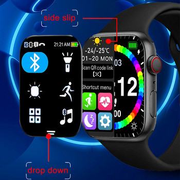 2,0-инчов интелигентен часовник с голям екран Мъже Жени Multi-sport Modes Smartwatch 2022 Нови часовници за разговори за IWO Iphone Xiaomi Huawei