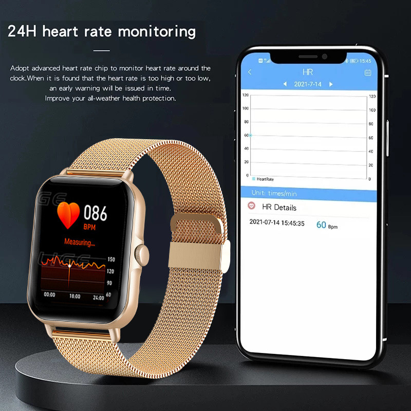 LIGE Full Touch Sport Smart Watch Women Heart Rate Fitness Tracker κλήση Bluetooth Smartwatch ρολόι χειρός Για Android Smartwatch
