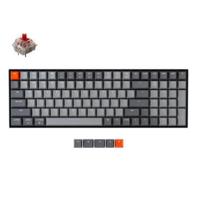 Keychron K4 H V2 Bluetooth bezvadu mehāniskā tastatūra ar RGB fona apgaismojumu, karsti maināms slēdzis Vadu USB spēļu tastatūra