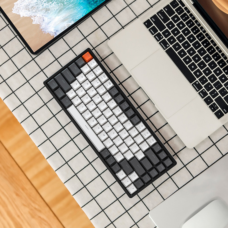 Keychron K2 CXH Bluetooth bežična mehanička tipkovnica 84 tipke Gateron prekidač koji se može mijenjati na radnom mjestu RGB aluminijski okvir s pozadinskim osvjetljenjem
