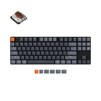Keychron K1 SE B belaidė mechaninė klaviatūra RGB foninio apšvietimo žemo profilio Gateron jungiklis, skirtas Mac Windows