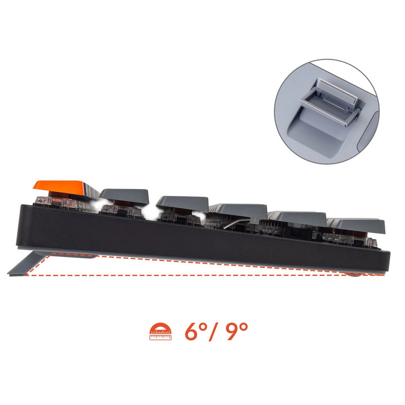 Keychron K1 SE B belaidė mechaninė klaviatūra RGB foninio apšvietimo žemo profilio Gateron jungiklis, skirtas Mac Windows