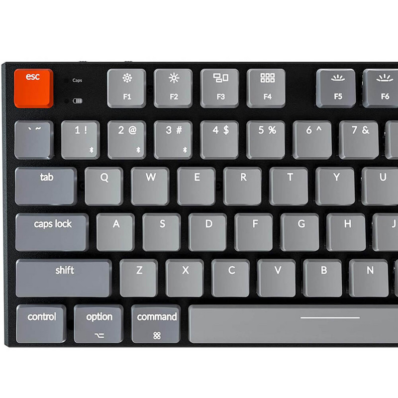 Keychron K1 D V5 87 Key Ultra-tanka Bluetooth bežična USB optička niskoprofilna računalna tipkovnica, bijelo pozadinsko osvjetljenje za Mac
