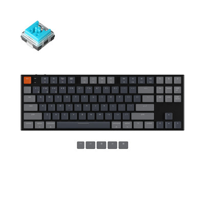 Keychron K1 E V5 87 Key Ultra-tanka Bluetooth bežična USB optička niskoprofilna računalna tipkovnica, RGB pozadinsko osvjetljenje za Mac