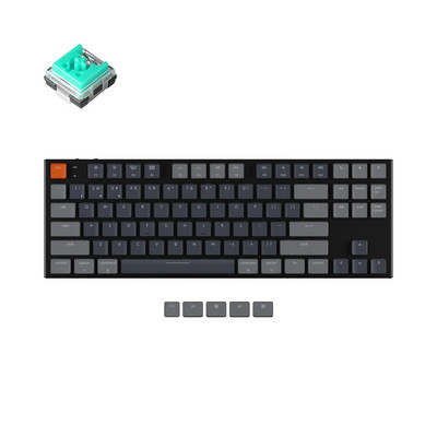 Keychron K1 E V5 87 Key Ultra-tanka Bluetooth bežična USB optička niskoprofilna računalna tipkovnica, RGB pozadinsko osvjetljenje za Mac