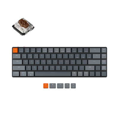 Keychron K7 B Ultra-tanka bežična mehanička tipkovnica s niskoprofilnim Gateron prekidačem RGB pozadinskim osvjetljenjem za Mac Windows