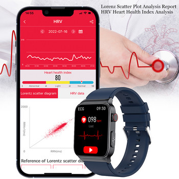 2023 Кръвна глюкоза Смарт часовник Мъжко здраве ЕКГ монитор Кръвно налягане Спортен фитнес часовник IP68 Водоустойчив смарт часовник за Xiaomi