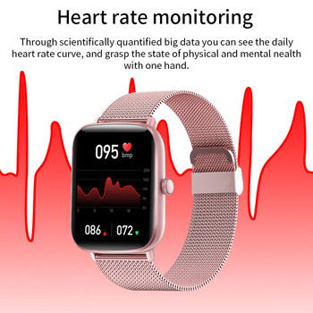 2022 LIGE Нов дамски смарт часовник Монитор на сърдечния ритъм Здраве Спортни часовници Живот Водоустойчив дамски смарт часовник за телефон Huawei Apple
